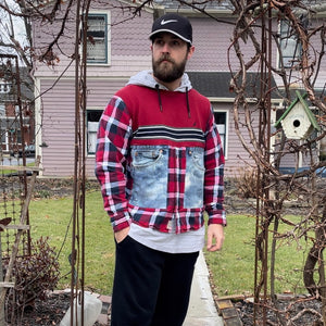 Red, White, and YOU Kilted Utility Sweater