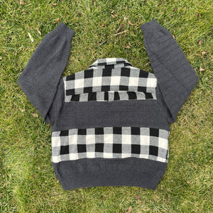 Chopped and Cropped Flannel Sweater