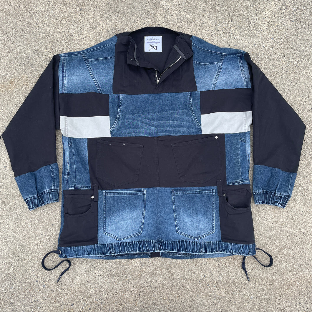 Denim Reimagined Throw-Over Jacket