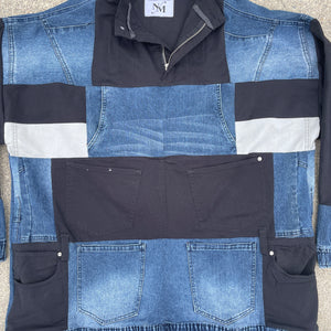 Denim Reimagined Throw-Over Jacket