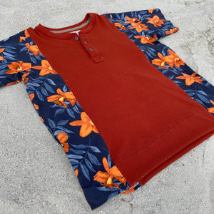 Sunset Orange Loungewear Hawaiian