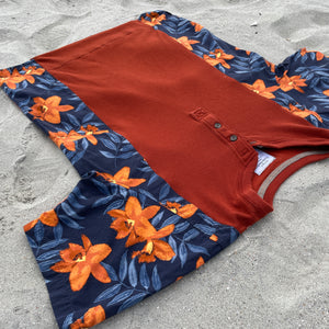 Sunset Orange Loungewear Hawaiian