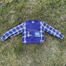 Vintage Champion Flannel Crop Rework