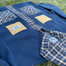 Button-Up Flannel Hood Fleece Hybrid Combo Set