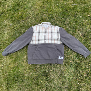 Functional Flannel Hybrid Crop Top