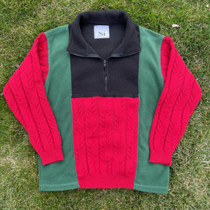 "Not Gucci" Retro Quarter-Zip Fleece